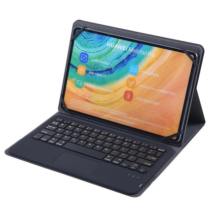 Universal 9-10 Inch Tablet Keyboard Case With Detachable Bluetooth Touch Stand - Black