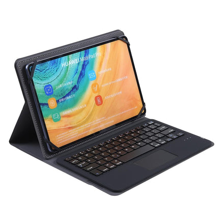 Universal 9-10 Inch Tablet Keyboard Case With Detachable Bluetooth Touch Stand - Black