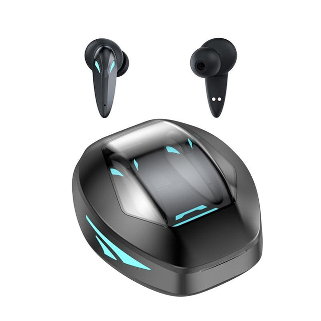 Wireless Gaming Earphones With Noise Reduction - Black