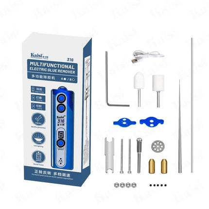 Electric Polish Glue Remover With Led Light - Kaisi 316B