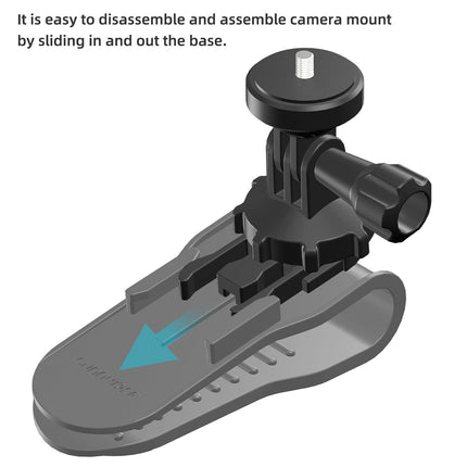 360 Degree Rotating Sun Visor Camera Mount For Vlogging