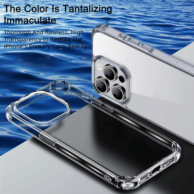Crystal Clear Shockproof Phone Case For Iphone 15 By Ipaky