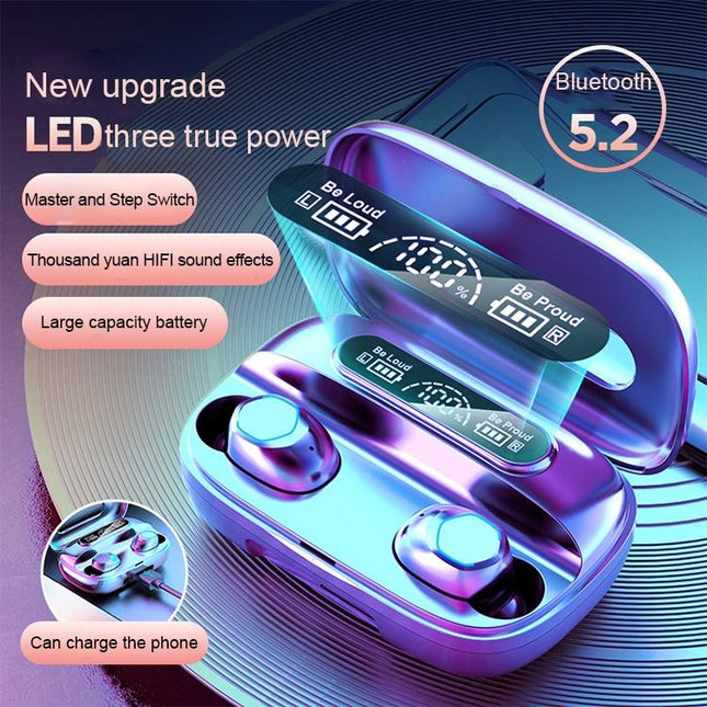 Black True Wireless Bluetooth Earbuds