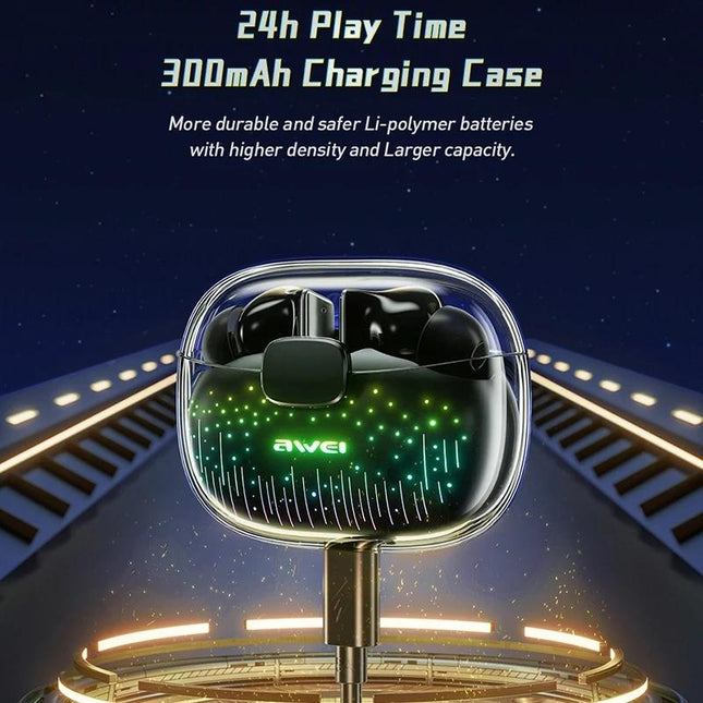 Black Tws Gaming Bluetooth Earbuds - T52