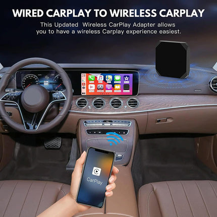 Wireless Carplay Adapter For Usb & Usb-C / Type-C - Black
