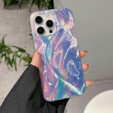 Blue Dream Starry Gradient Dual Layer Iphone 15 Acrylic Tpu Case