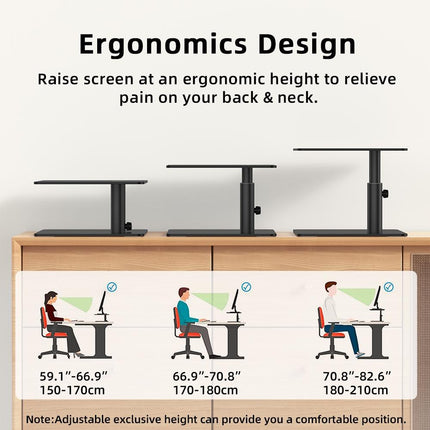 Aluminum Computer Screen Bracket - Black By Lenuo