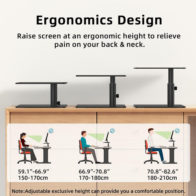 Aluminum Computer Screen Bracket - Black By Lenuo