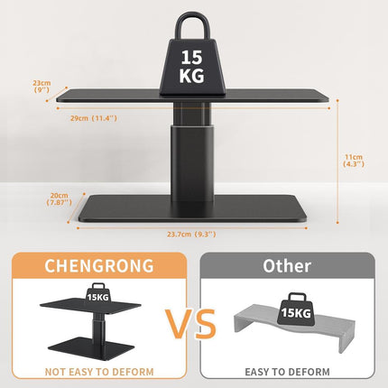 Aluminum Computer Screen Bracket - Black By Lenuo