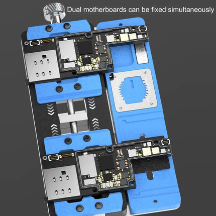 Universal Dual-Axis Fixture With Three Card Slots