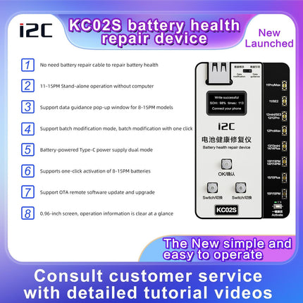 Iphone Battery Recovery Device For 11 / 15 Series - I2C Kc02S