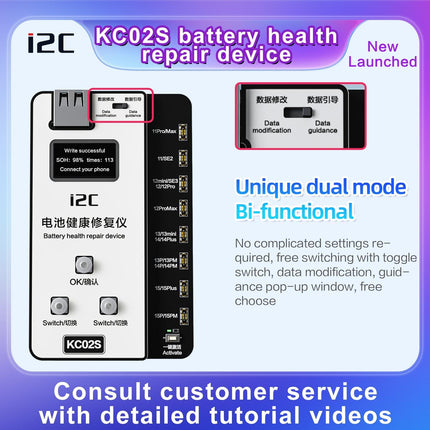 Iphone Battery Recovery Device For 11 / 15 Series - I2C Kc02S
