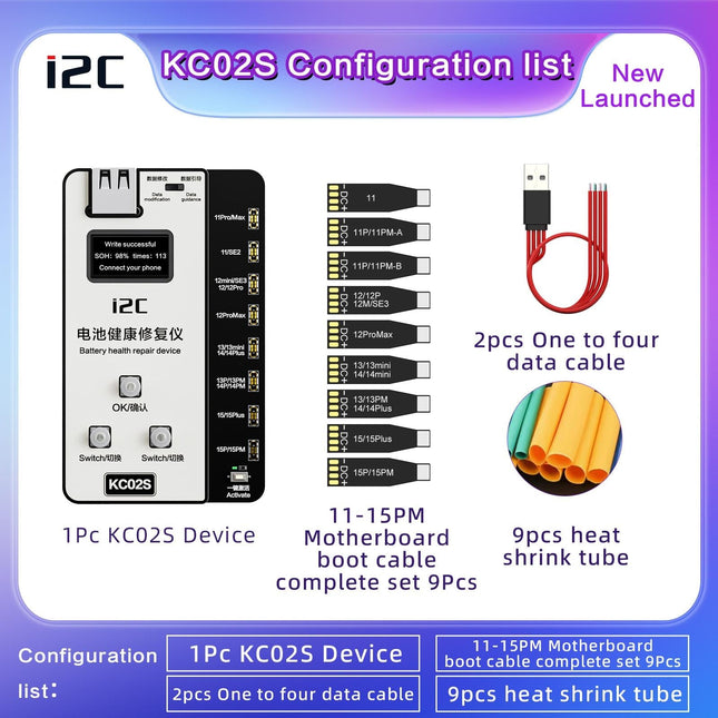 Iphone Battery Recovery Device For 11 / 15 Series - I2C Kc02S