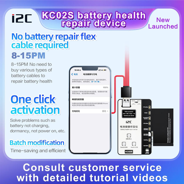 Iphone Battery Recovery Device For 11 / 15 Series - I2C Kc02S