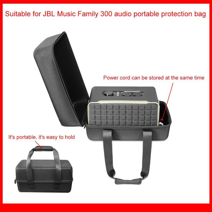 Jbl Authentics 300 Portable Speaker Bag - Hard Shell Dustproof Black