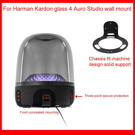 Wall-Mounted Bracket For Harman Kardon Aura Studio 4 Speaker - Black