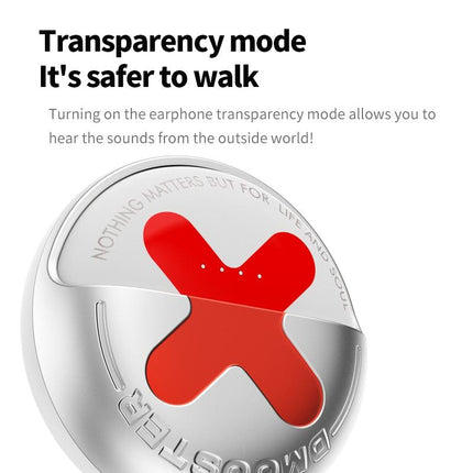 Wireless Noise-Cancelling Earbuds With App Control - White