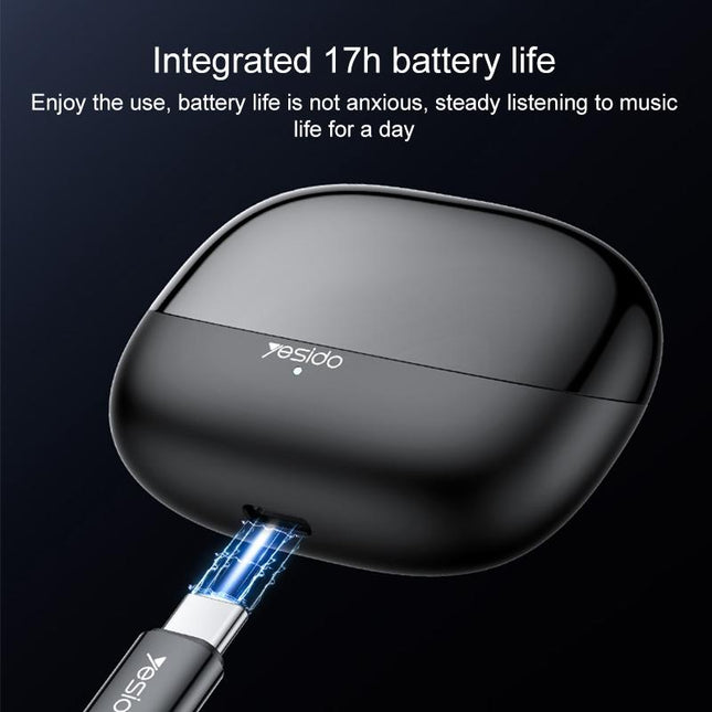 Black Wireless Bluetooth Earphones - Tws26