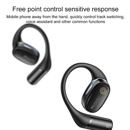 Black Open Wireless Bluetooth Earphones - Ysp18 Ows
