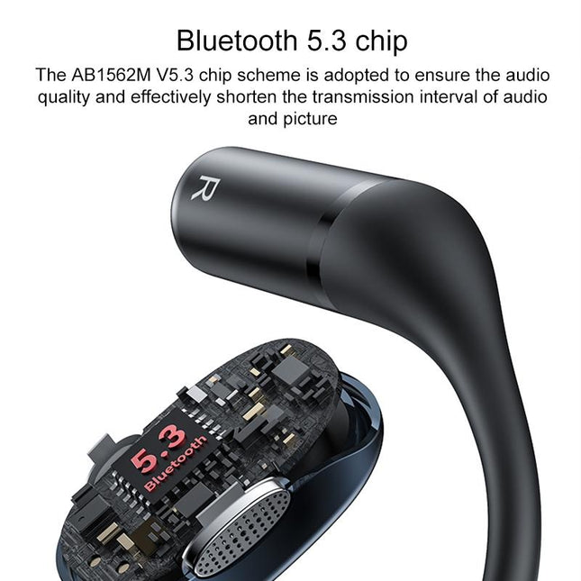 Black Open Wireless Bluetooth Earphones - Ysp18 Ows