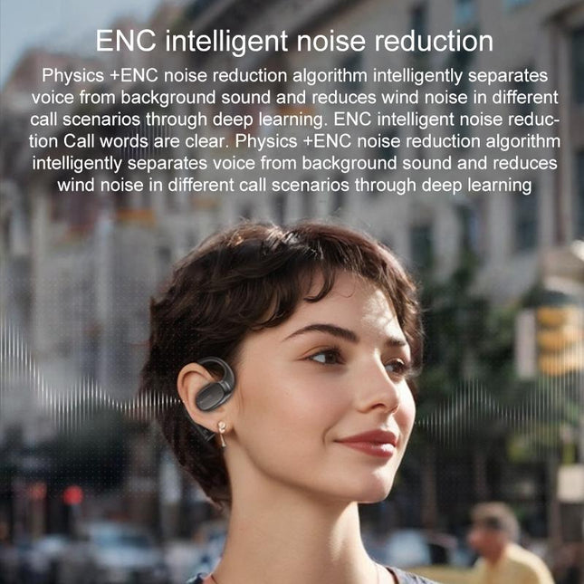 Black Open Wireless Bluetooth Earphones - Ysp18 Ows