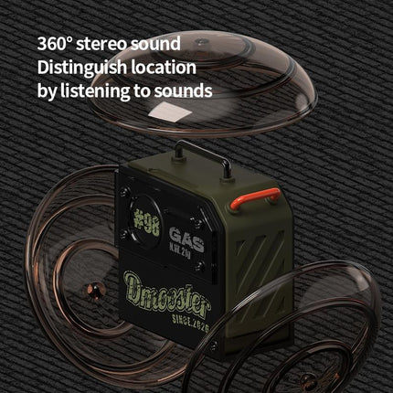 Oil Barrel Bluetooth Earphones - Black / Green Tws