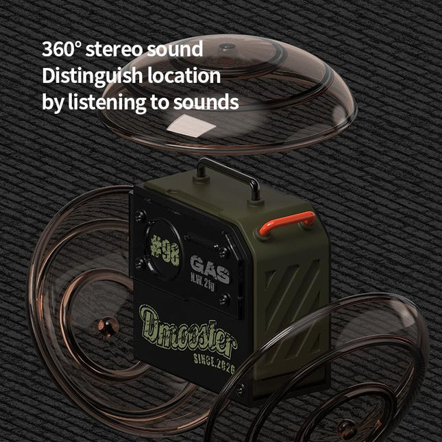 Oil Barrel Bluetooth Earphones - Black / Green Tws