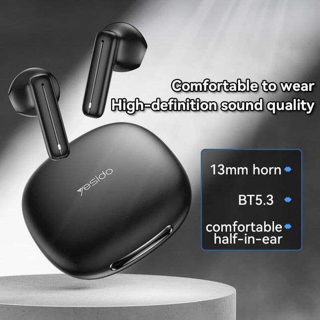 Black Wireless Bluetooth Earphones - Tws25