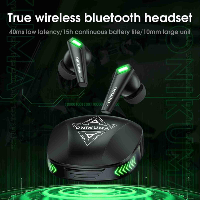 Wireless Bluetooth Earphones With Mic - Black