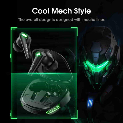 Wireless Bluetooth Earphones With Mic - Black