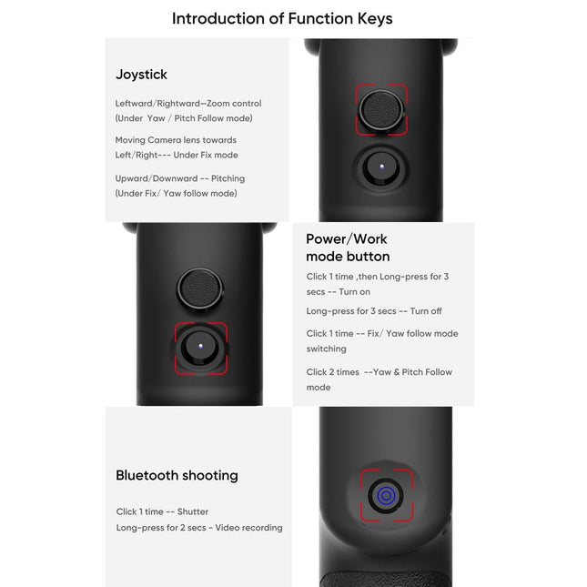 Capture1 Outdoor Video Gimbal Stabilizer - Black
