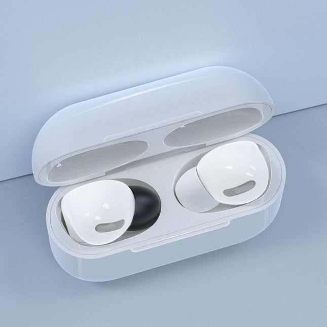 6 Pairs Wireless Earphone Earplugs For Airpods Pro With Storage Box - White