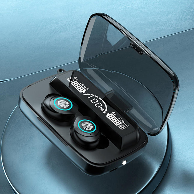 Waterproof Wireless Bluetooth Earphones With Touch Screen And Charging Box