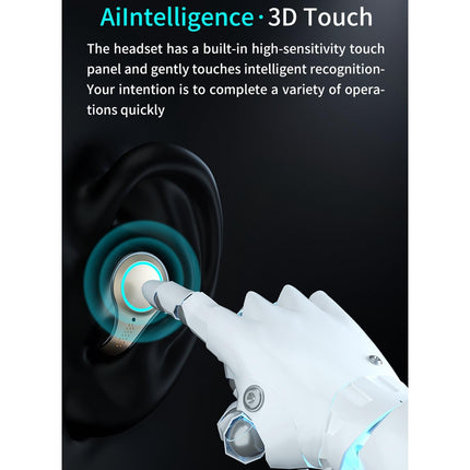 Waterproof Wireless Bluetooth 5.0 Earphones With Charging Box And Led Display