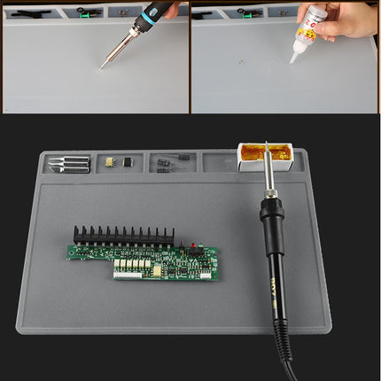 High Temp Heat Resistant Repair Insulation Pad Silicone Mat - 49.5Cm X 34.7Cm