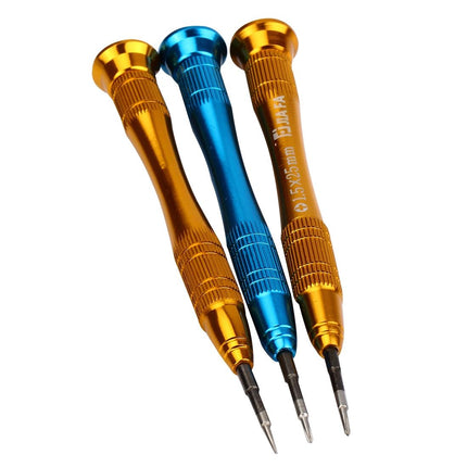 12.5Cm 3-In-1 Precision Metal Screwdriver With Pentagonal Tip