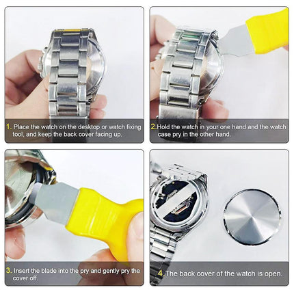 2-In-1 Watch Repair Tool With Case Opener And Knife