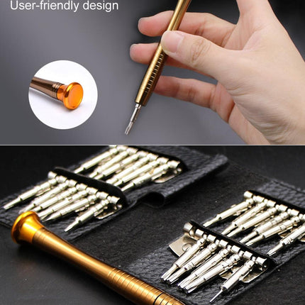 Universal 25-In-1 Screwdriver For Smartphones Cameras Laptops Watches Glasses