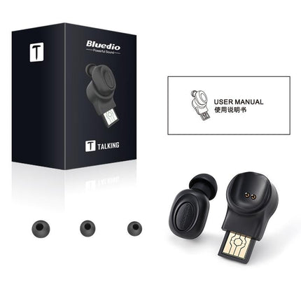 Wireless In-Ear Headset With Usb Cable - Black 5.0