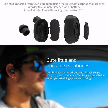 Wireless In-Ear Headset With Usb Cable - Black 5.0