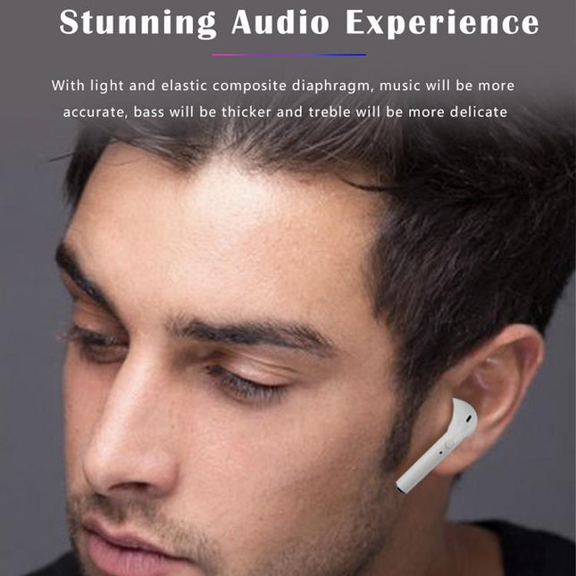 Wireless Tws Sport Stereo Bluetooth Headset With Charging Box - Bluetooth 5.0