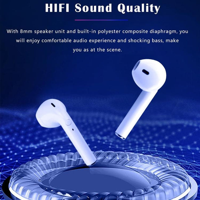 Wireless Tws Sport Stereo Bluetooth Headset With Charging Box - Bluetooth 5.0