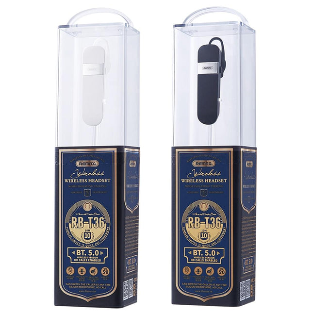 Wireless Bluetooth 5.0 Earphone With Hanging Ear Design - White