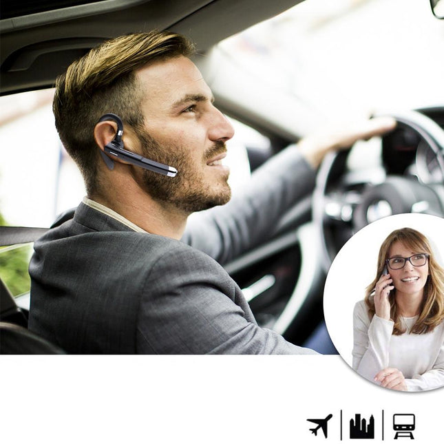 Rotatable Bluetooth Earphone With Charging Box & Digital Display