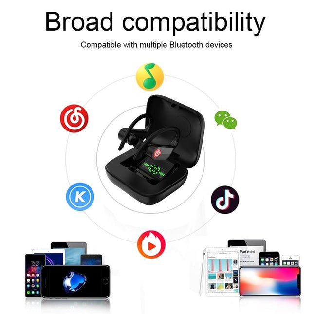 Wireless Sports Bluetooth Earphones With Charging Box - Q83