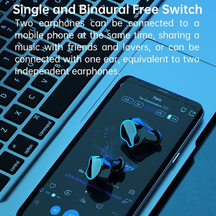 Wireless Bluetooth 5.0 Earphones With Digital Display And Flashlight