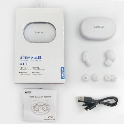 Wireless Bluetooth Earphone With Noise Reduction & Charging Box - Led Display