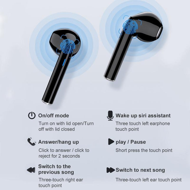 Wireless T21 Sports Tws Headset With Charging Case - White