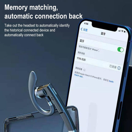 Wireless Bluetooth Earphone With Rotatable Earhook - Noise Cancelling