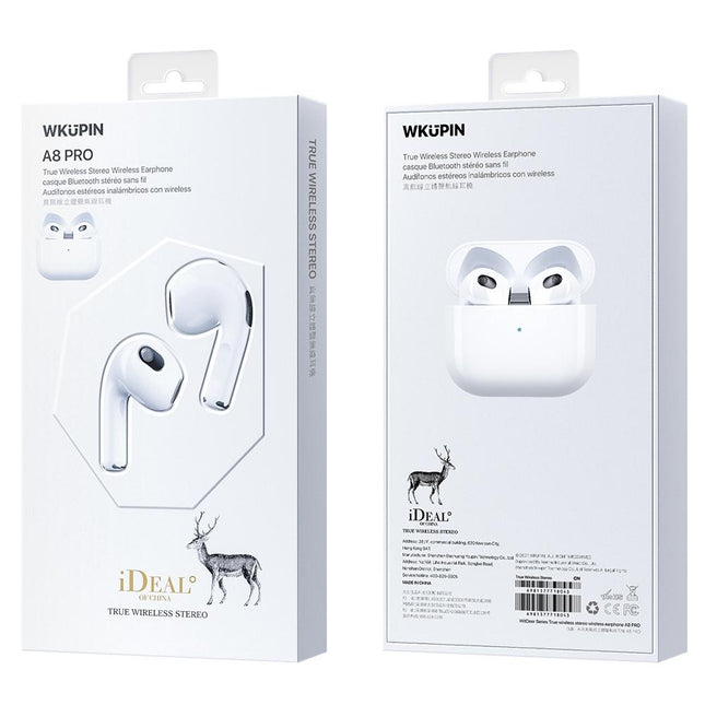 Pro True Wireless Stereo Bluetooth Earphones - White
